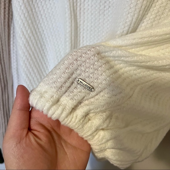 NWT Hollister Waffle Knit Sweater with Tie Front & Open Back - Picture 7 of 7